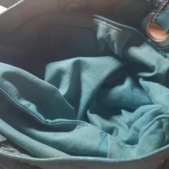 Fossil turquoise leather tote - Picture 6 of 6